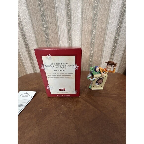 Hallmark Keepsake Ornament 2003 Toy Story Buzz Lightyear & Woody Our Best Buddy - Picture 16 of 16